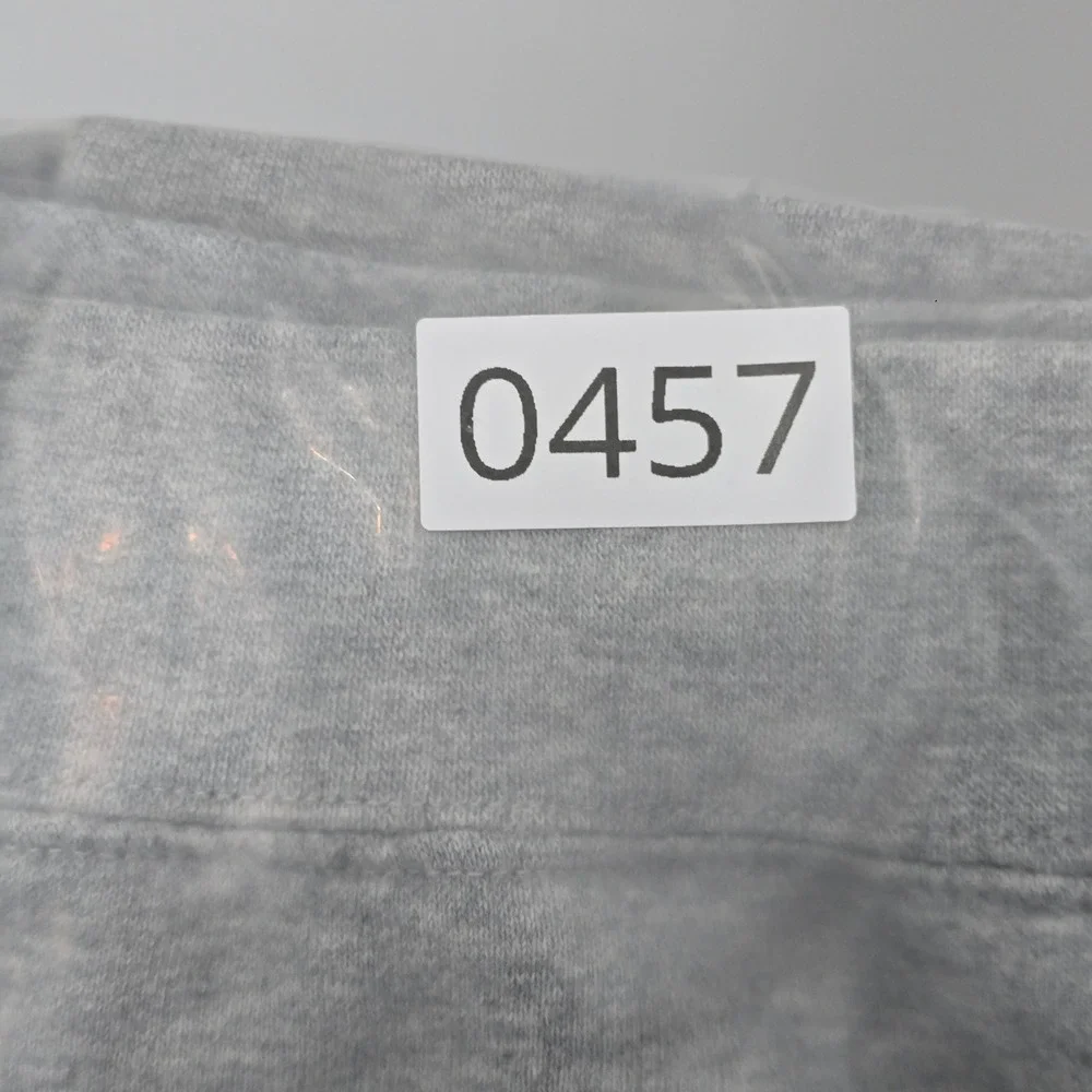 Reebok Mens Quarter Zip Sweatshirt Gray Large‎ Pullover RBLK111704 Logo Fleece